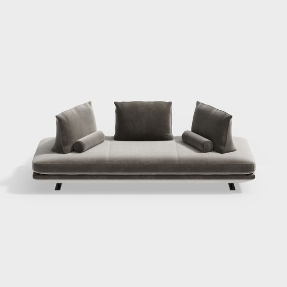 Modern Minimalist 3D Sofa Model