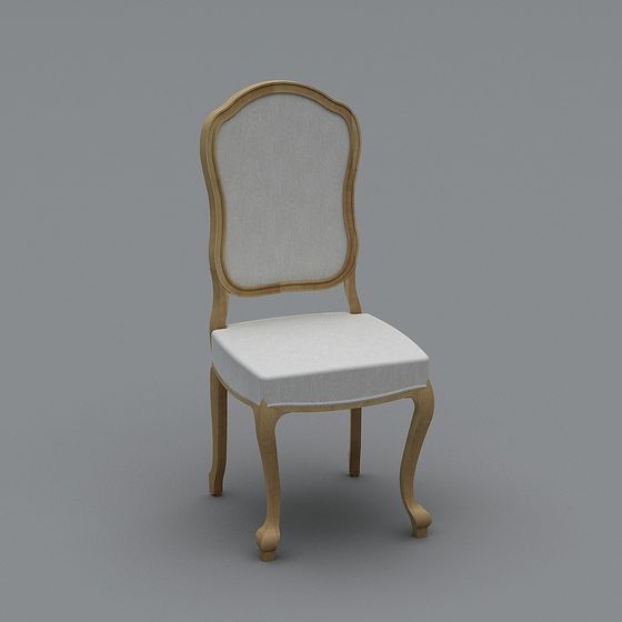 Linen Chair Low Poly 3D model for Unique Projects