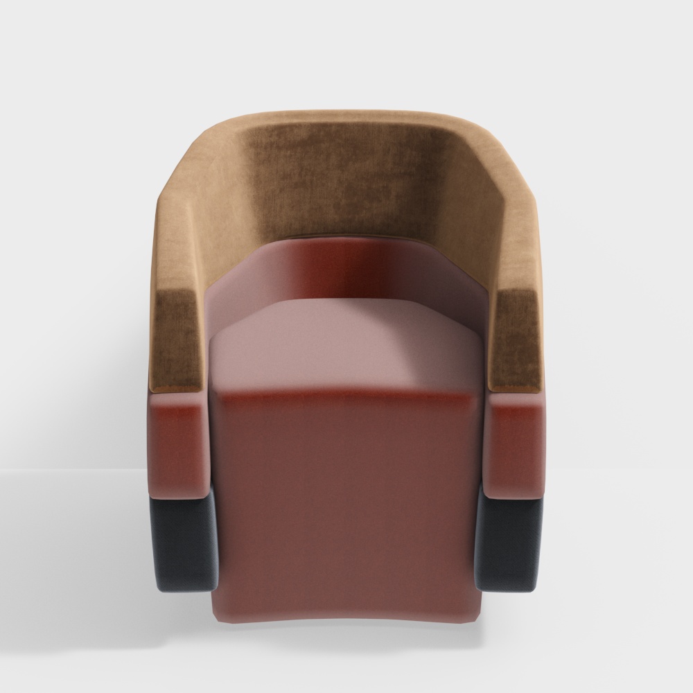 Modern Velvet Single Sofa