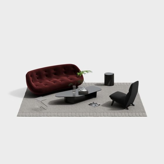 Ensemble Table Basse Canapé Moderne