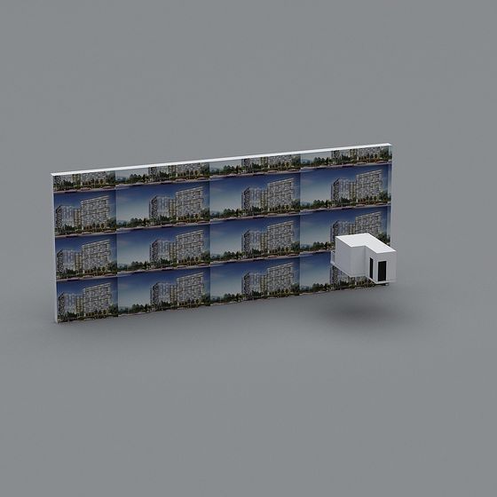 Urban Skyline 3D model