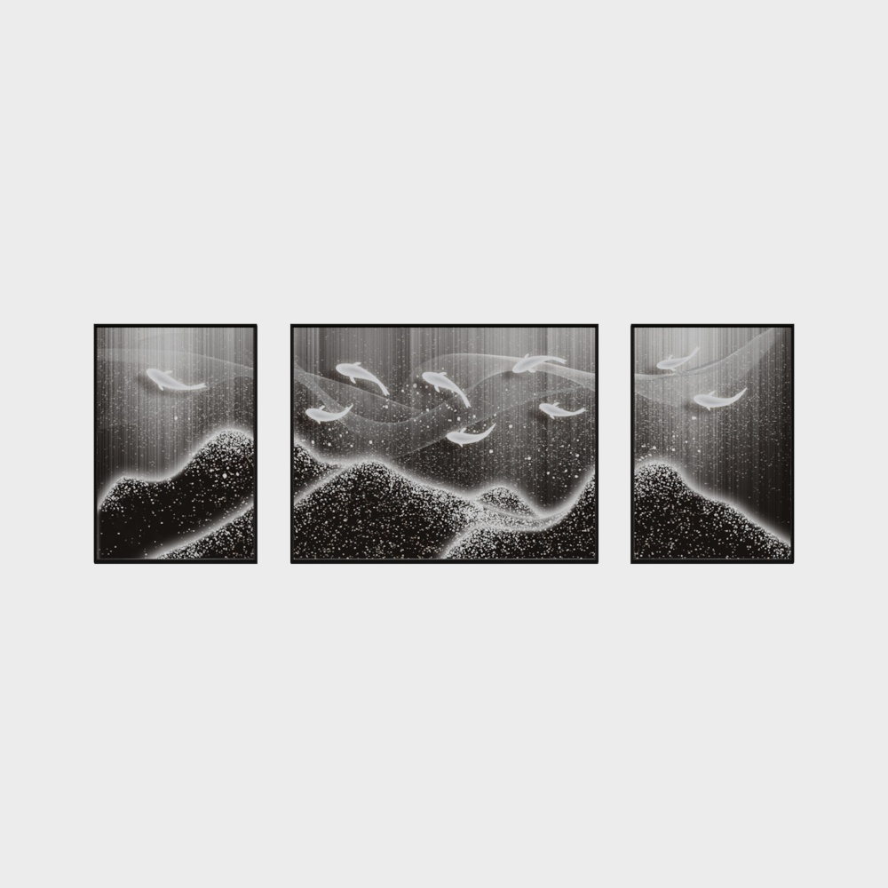 DRAGON DESIGN - Neo-Chinese decorative painting - Bedroom decorative painting