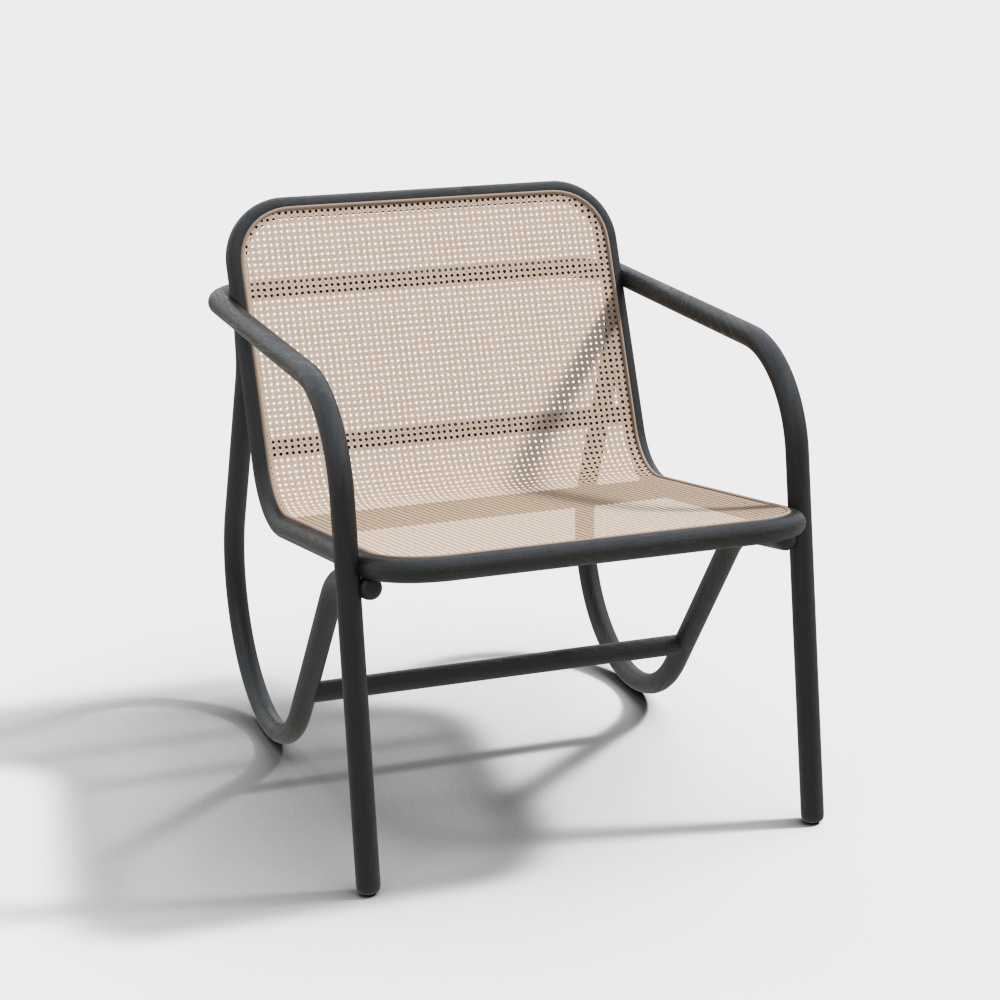 Modern Rattan Lounge Chair