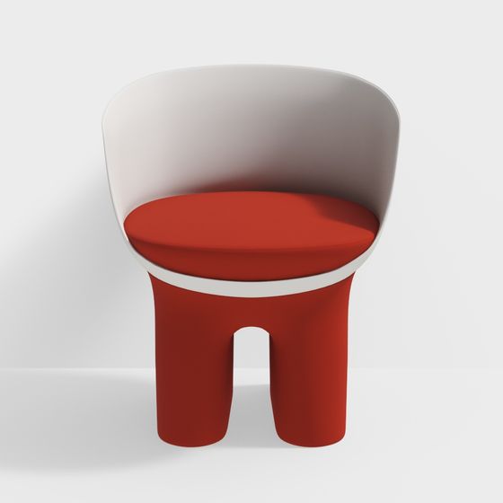 Unique Modern Chair 3D model with Bold Colors