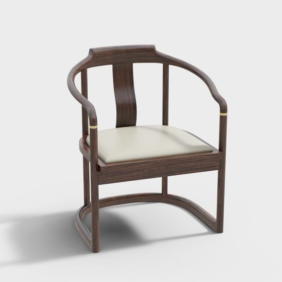 Stylish Low-Polygon Chair 3D model