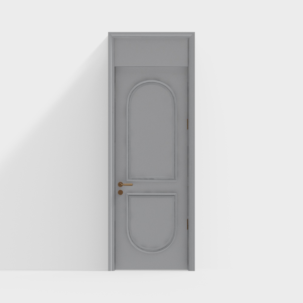Elegant Arched Door 3D model Design