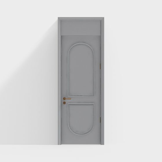 Elegant Arched Door 3D model Design