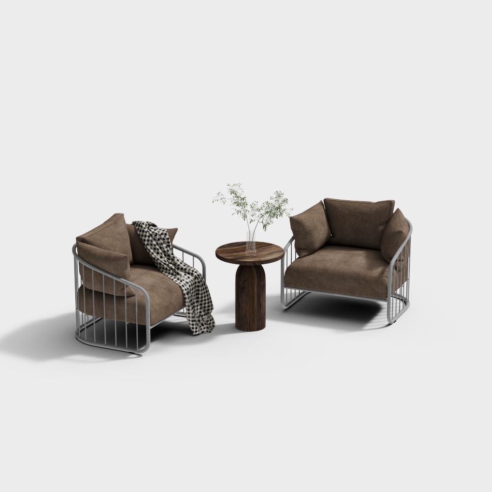 Modern Outdoor Sofa and Coffee Table Set