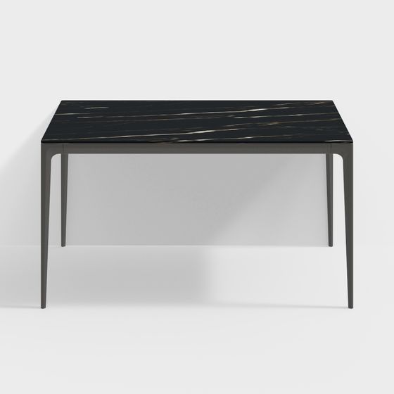 Urban Minimalist Dining Table 3D model for Modern Spaces