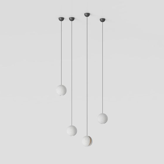 Suspended Pendant Light Series 3D model