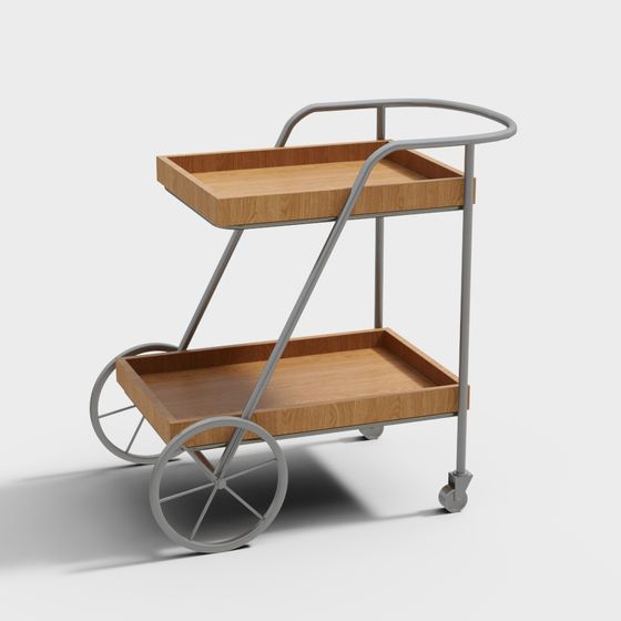 Vintage Cart 3D model for Modern Interior Design