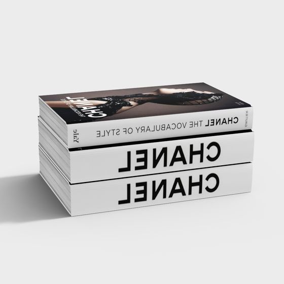 Chanel Book Stack 3D model