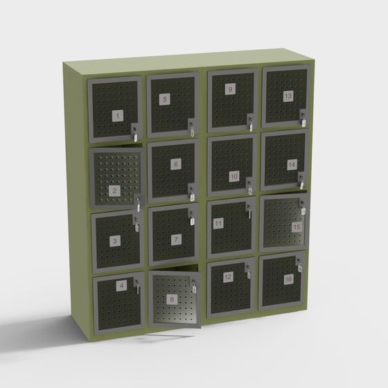 School Locker 3D Model