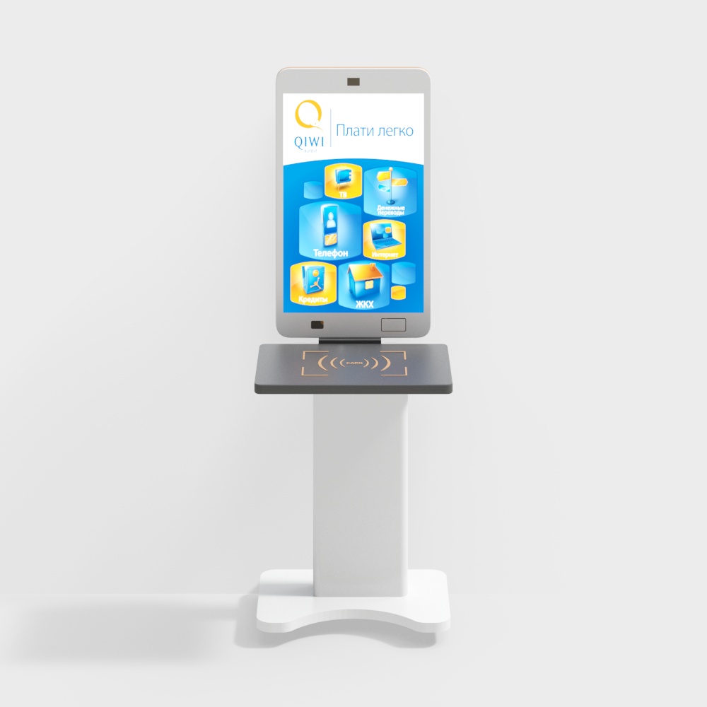 Qiwi Payment Kiosk 3D Model