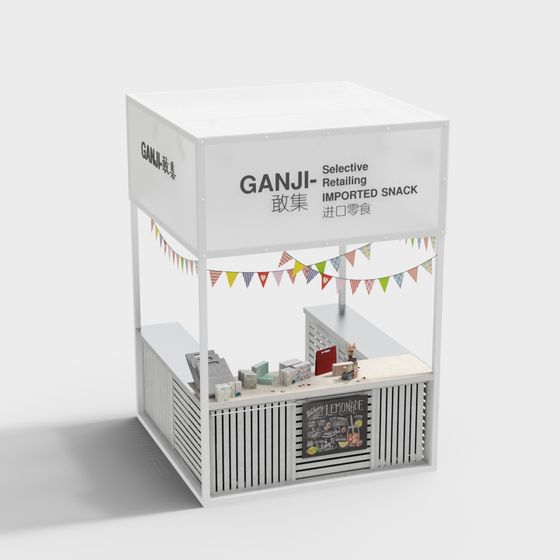 Ganji Snack Stand 3D Model