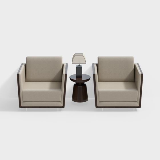 Urban Living Room 3D model for Creative Projects