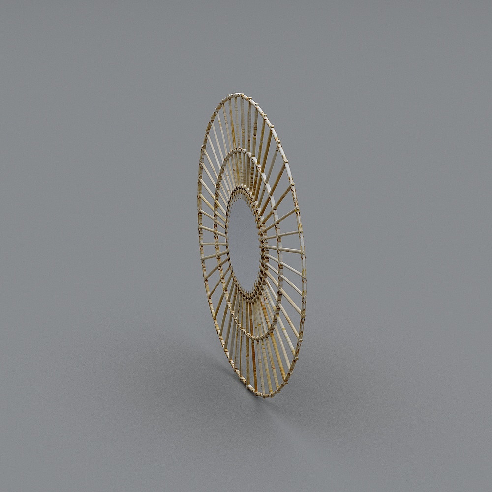 83283+Mirror+Rattan+Raggio+76cm