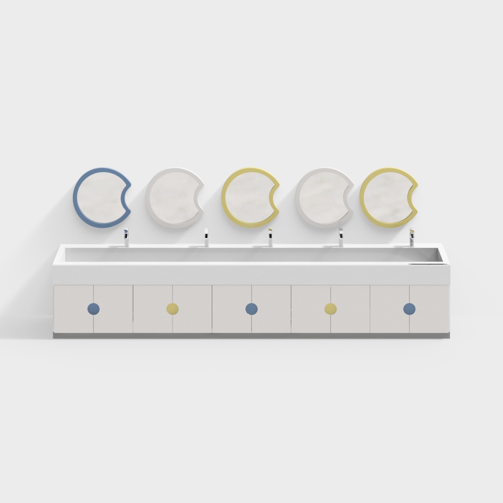 Kindergarten wash basin