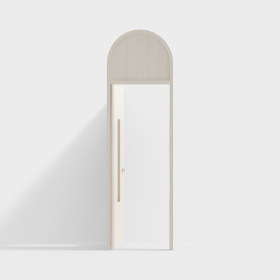 Elegant Arched Door 3D model for Minimalist Spaces