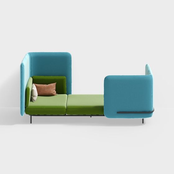 Urban Retreat 3D model Sofa for Modern Spaces