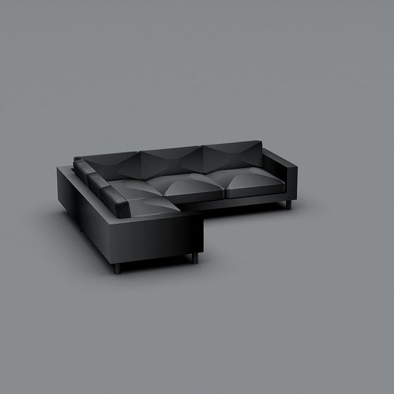 Futuristic Geometric Sofa 3D model