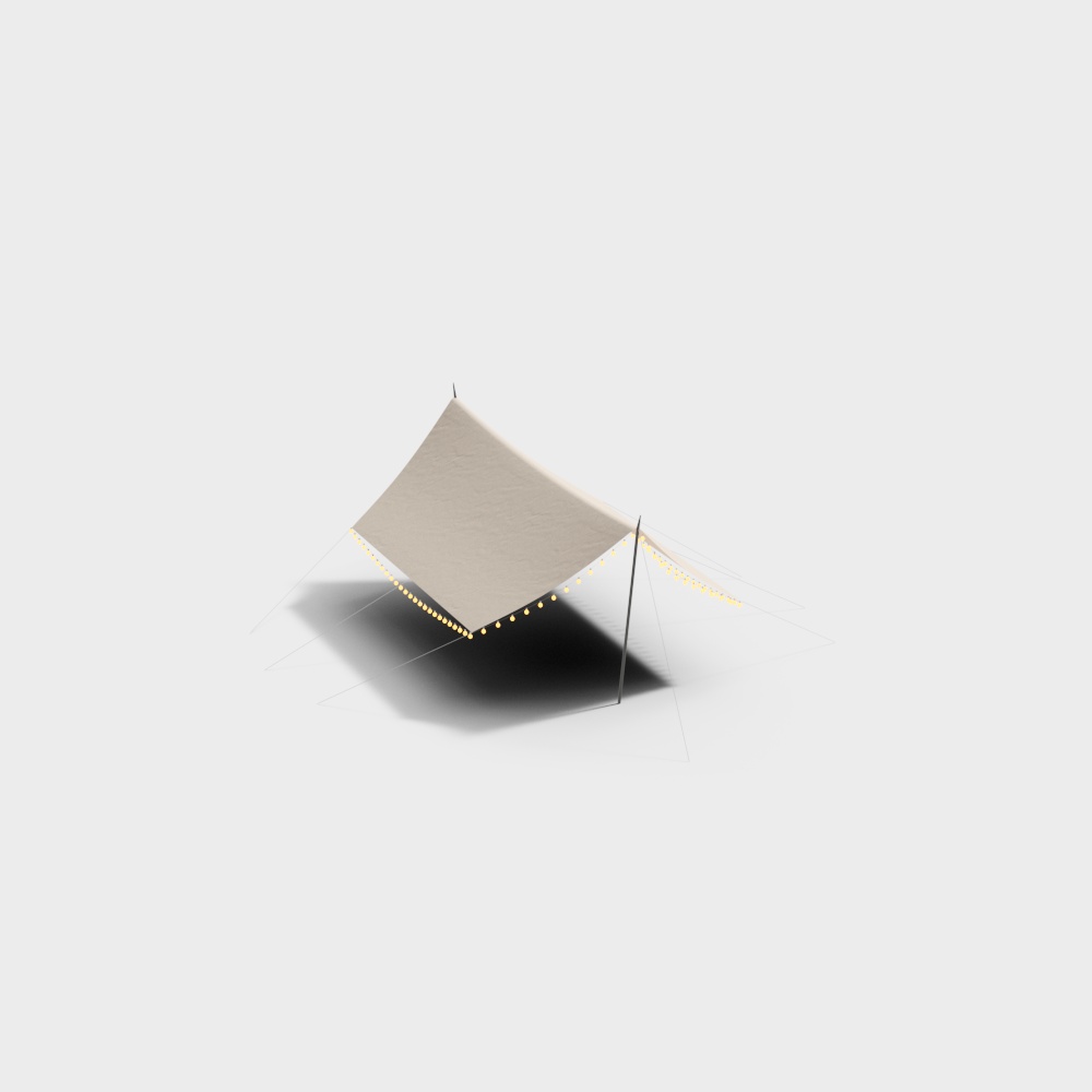 Modern Minimalist Tent 3D model