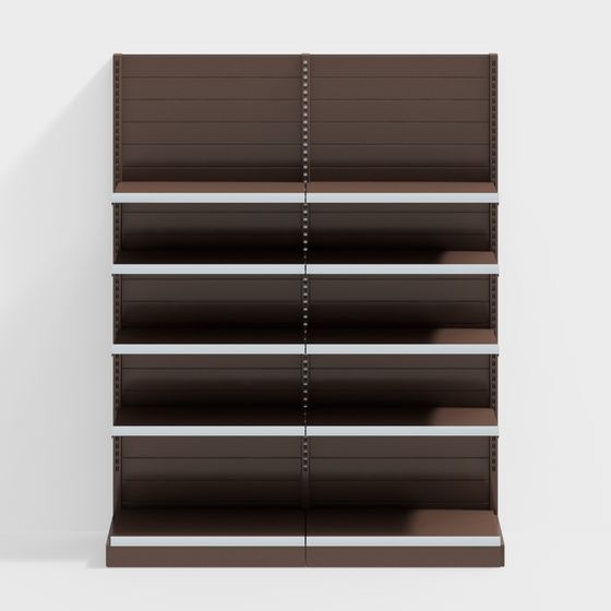 Modern Minimalist Bookshelf 3D model