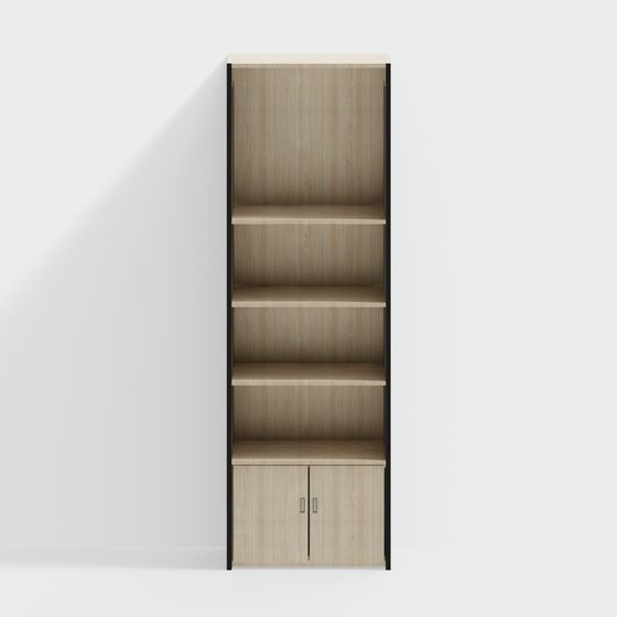 Modern Minimalist Bookshelf 3D model