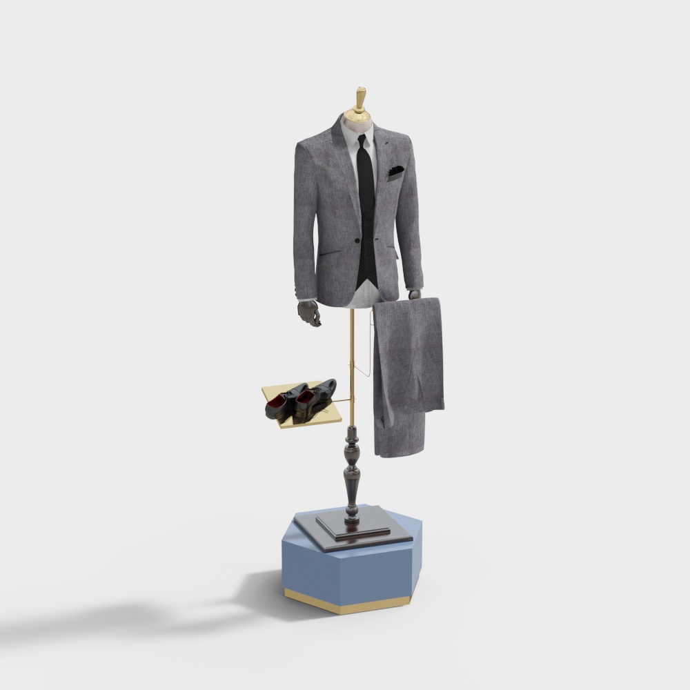 Elegant Suit Display 3D model