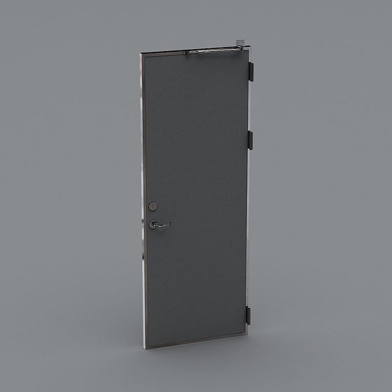 Industrial Style Metal Door 3D Model