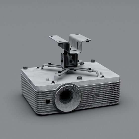 Stylish Projector 3D Model for Modern Design