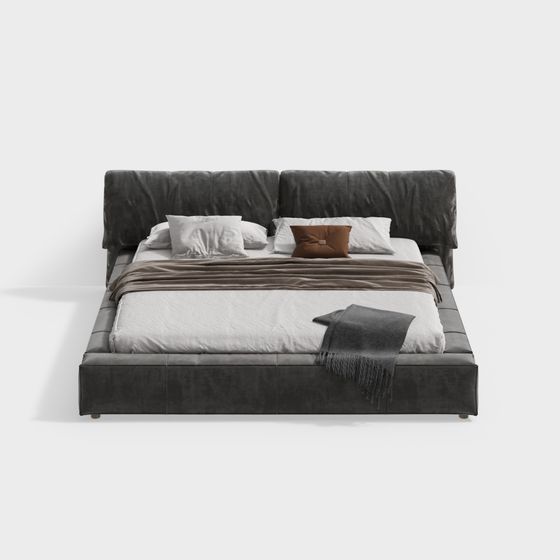 Lit de style industriel