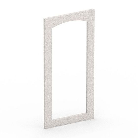 Curved Window Cover 3D Model in White