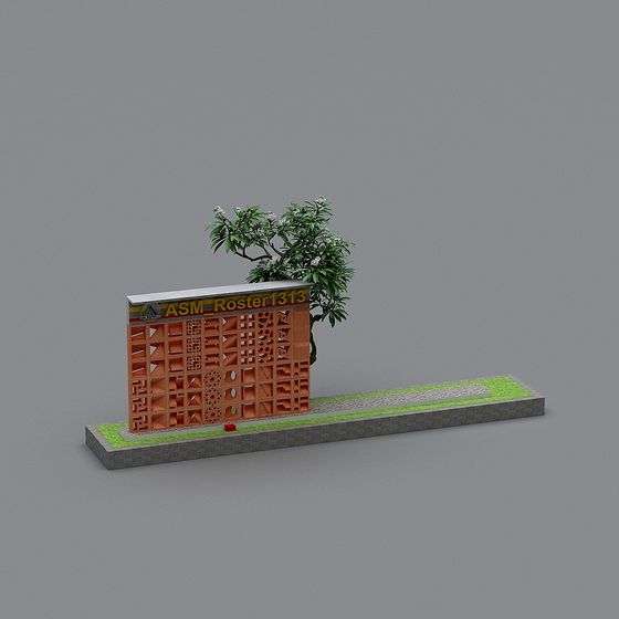 Artistic Urban Oasis 3D model