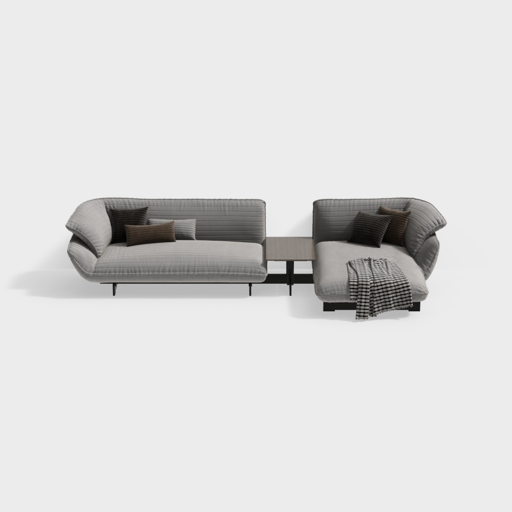 와비사비 L자형 코너 소파