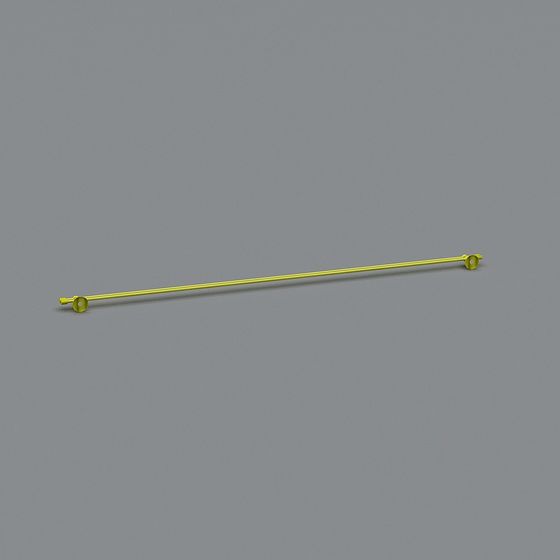 Elegant Metal Rod 3D model