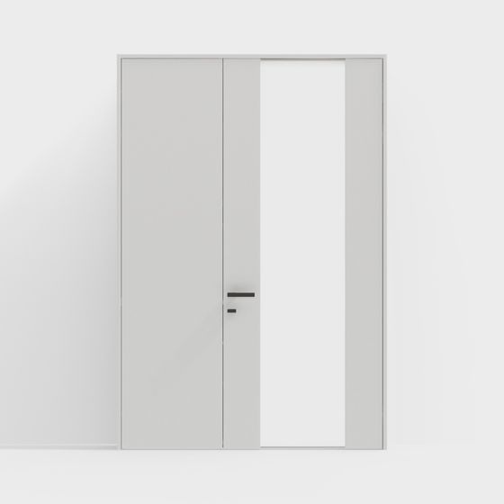 Minimalist Door 3D model for Interior Design