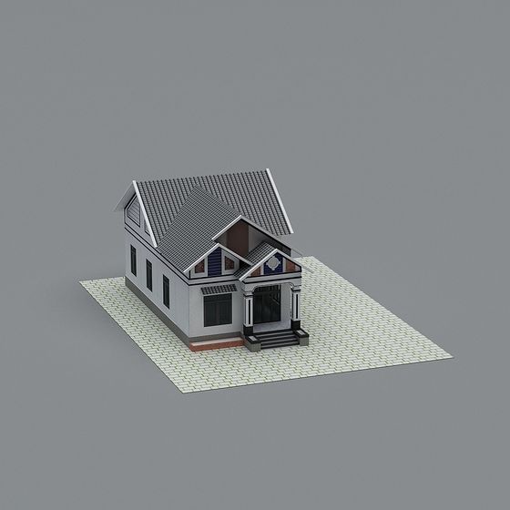Charming Country Cottage 3D model