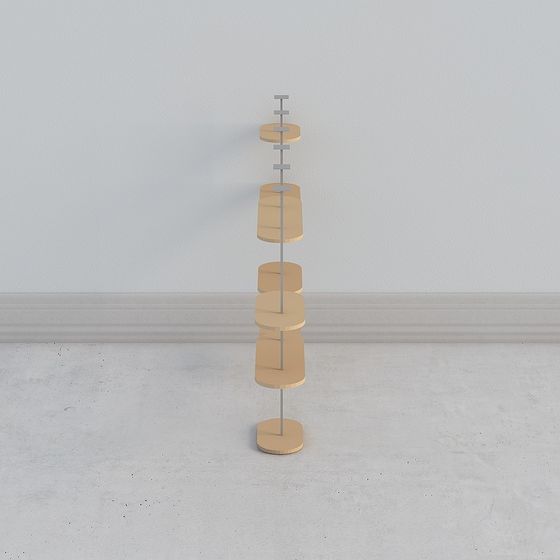 Modern Rotating Display Stand 3D model