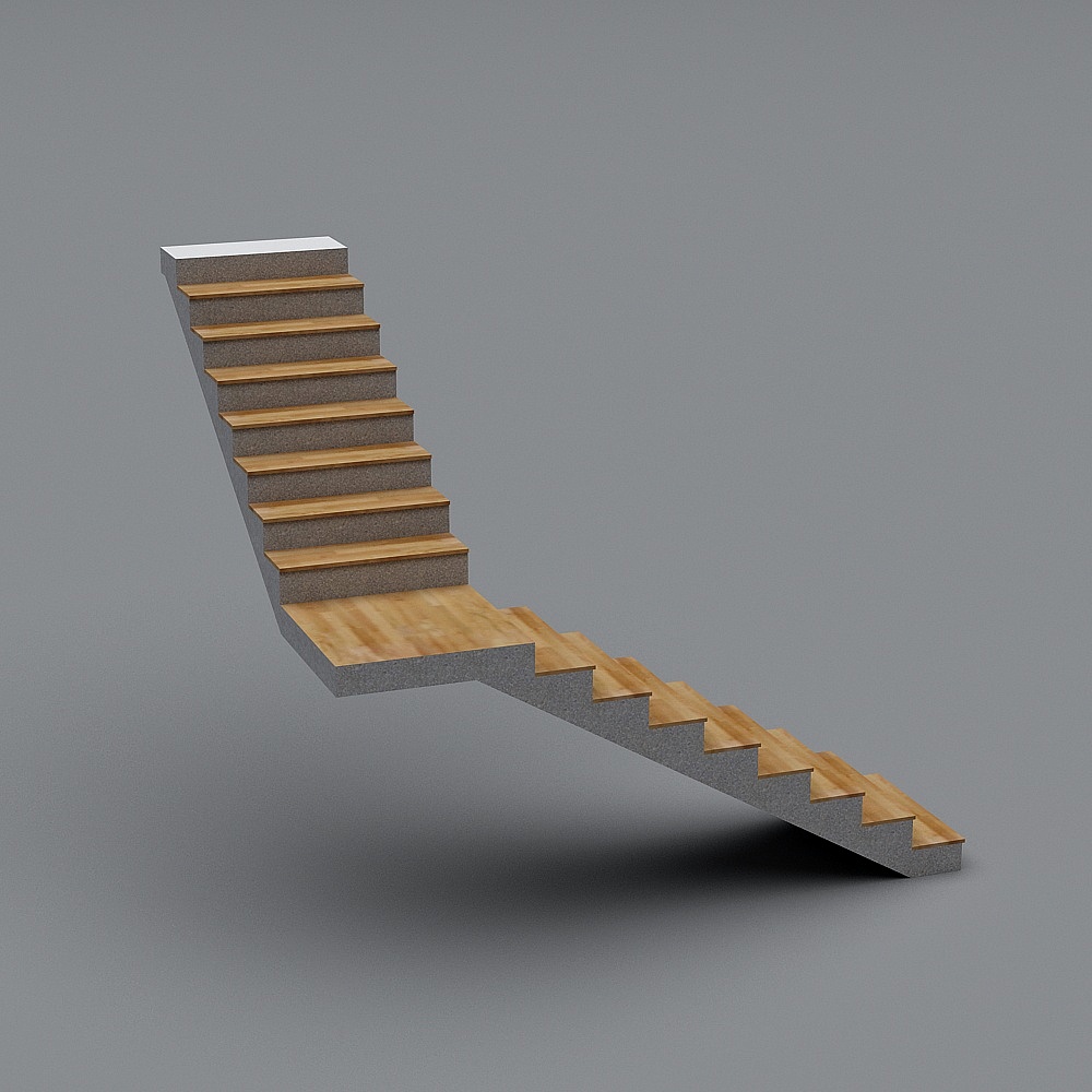 Scala a L con Pianerottolo