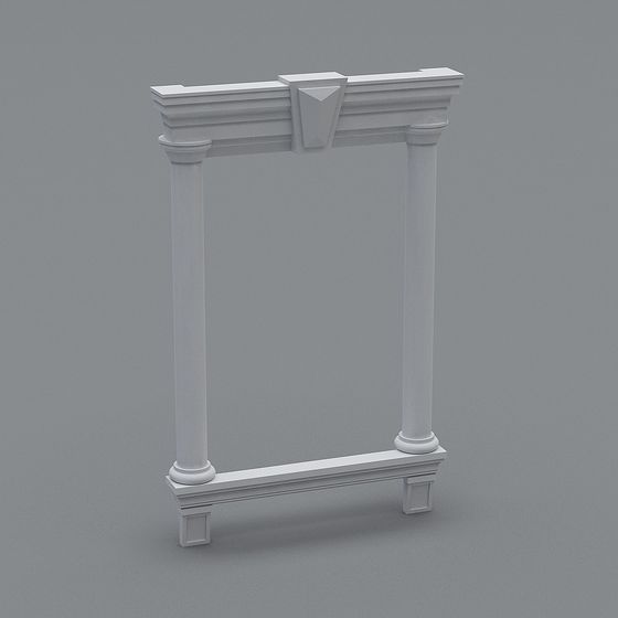 Stunning Roman Column Portico 3D model