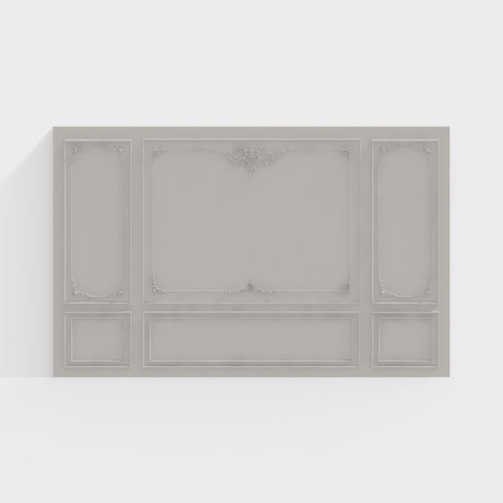 Elegant Panel 3D model - Low Poly High Detail Design