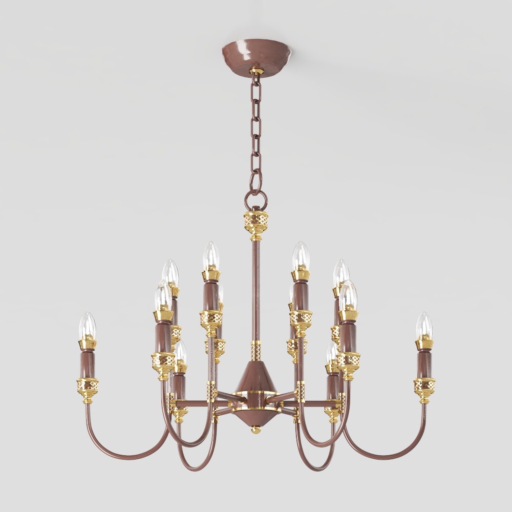 Vintage Chandelier 3D Model – Classic Elegance Design
