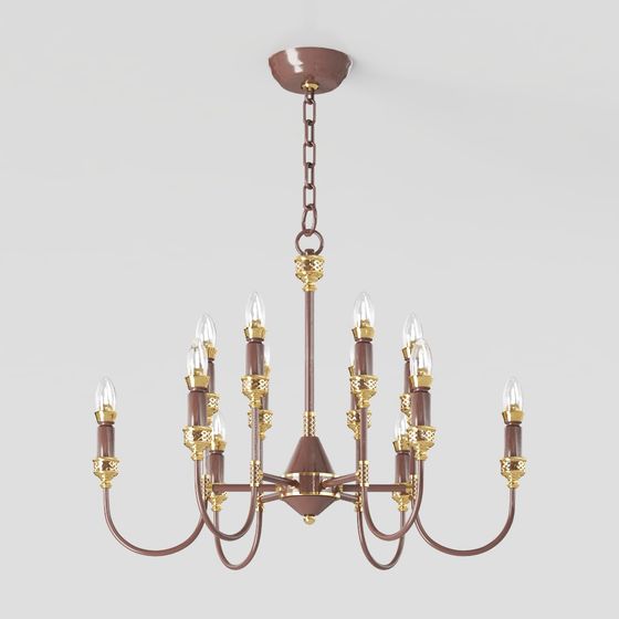 Vintage Chandelier 3D model for Elegant Interiors