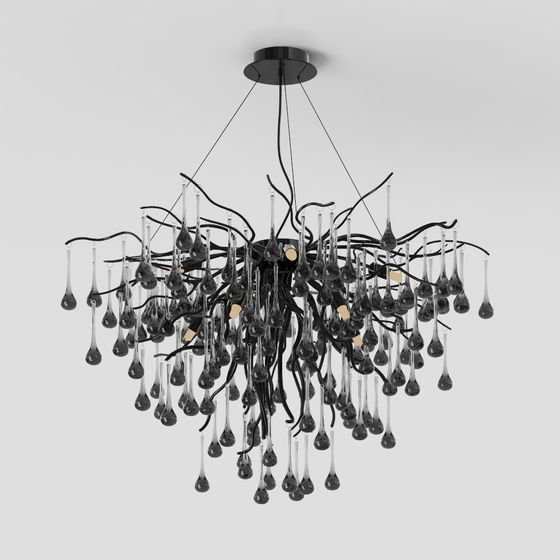 Crystal Rain Pendant Light 3D model