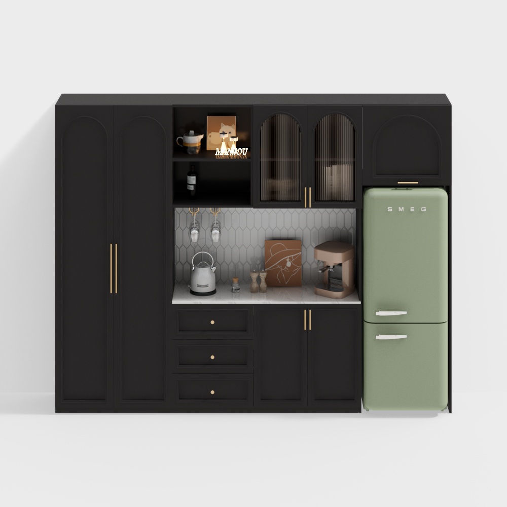 French style wine cabinet