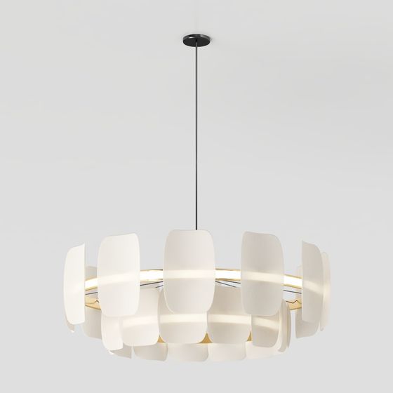 Stylish Low Poly Chandelier 3D model