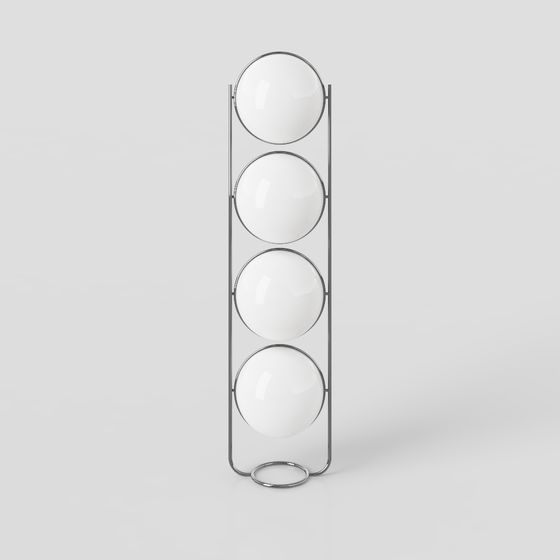 Sphere Tower 3D model - Low Poly High Detail Design