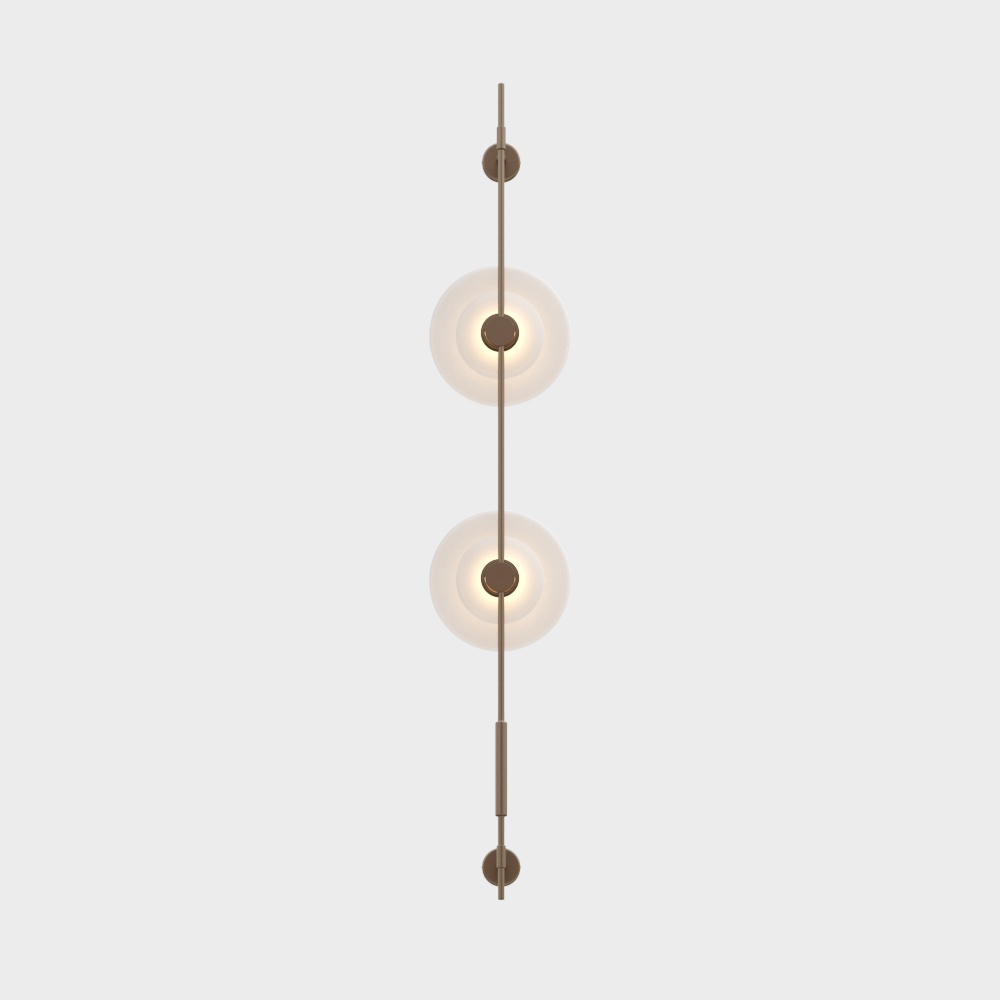 Sphere Light 3D Model – Matte Copper Ambient Lamp