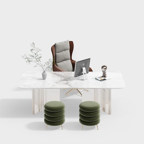 Urban Office Desk 3D model